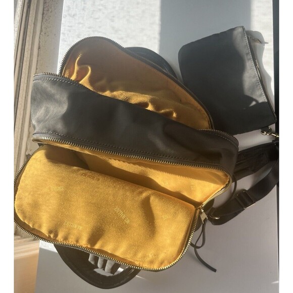 MZ Wallace Jordan Dark Grey Laptop Backpack Handle Pocket Nylon Travel School - Picture 6 of 6